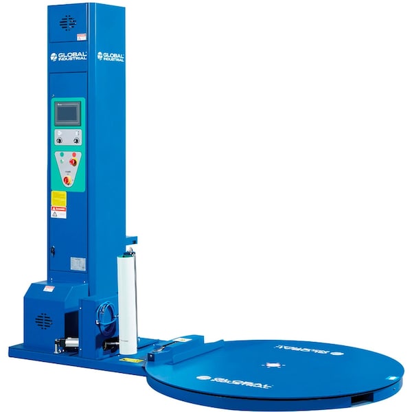 Global Industrial Semi-Automatic Stretch Wrap Machine with Auto Film Attach & Cut Film 238509 - main